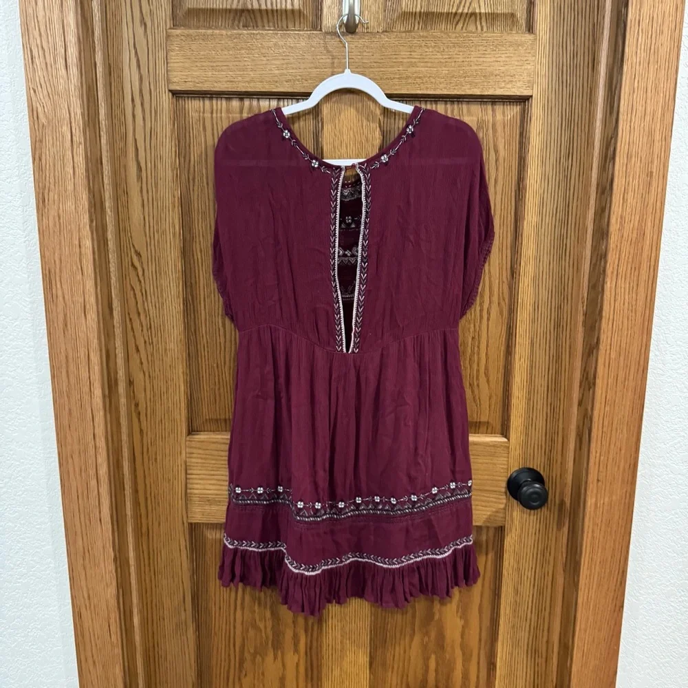 Free People Sunrise Wanderer Mini Dress. Size Small - Picture 10 of 13